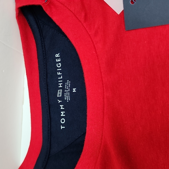 TOMMY HILFIGER RED WHITE BLUE LONG SLEEVES SHIRT, MEDIUM - Picture 7 of 10